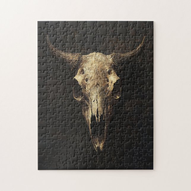 Gothic Bull Skull Decoupage (Vertikal)