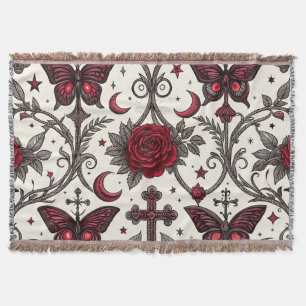 Gothic Butterfly Blumenmuster (1) Decke