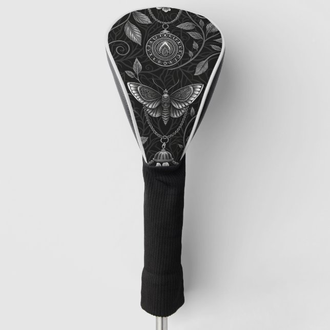 Gothic Butterfly Blumenmuster (3) Golf Headcover (Vorderseite)
