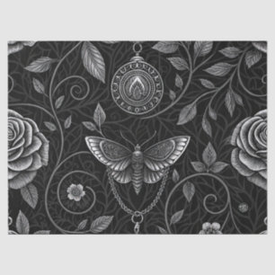 Gothic Butterfly Blumenmuster (3) Seidenpapier