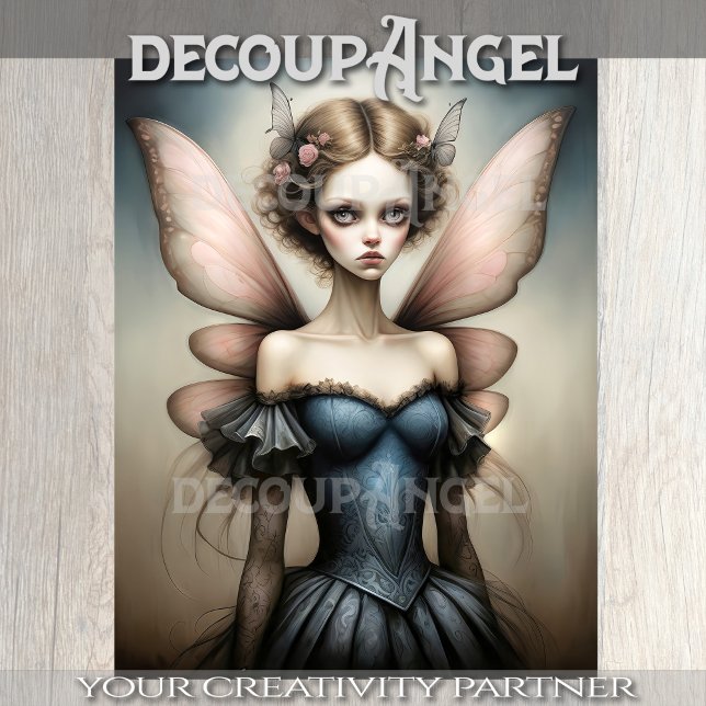 Gothic Butterfly Queen Decoupage Seidenpapier (Von Creator hochgeladen)