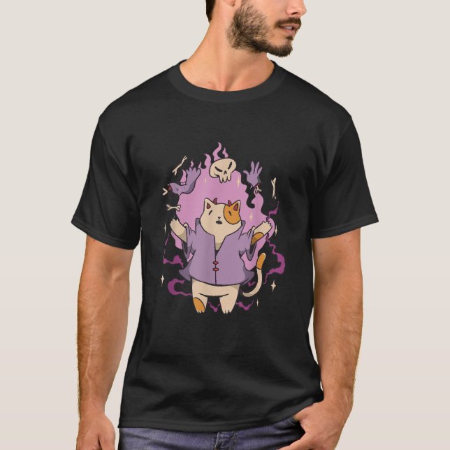 Gothic Cat T-Shirt (Vorderseite)