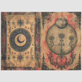 Gothic Celestial Altpapier Dekoupage Seidenpapier