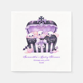 Gothic Chest Halloween Goth Books for Baby Shootin Serviette