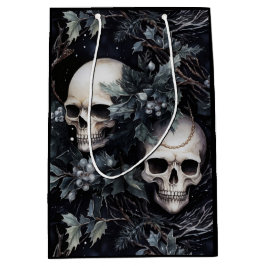 Gothic Christmas Skulls Mittlere Geschenktüte