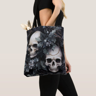 Gothic Christmas Skulls Tasche