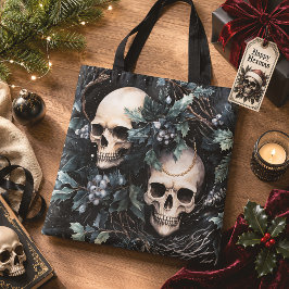 Gothic Christmas Skulls Tasche