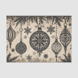 Gothic Christmas Tissue Paper Decoupage  Seidenpapier