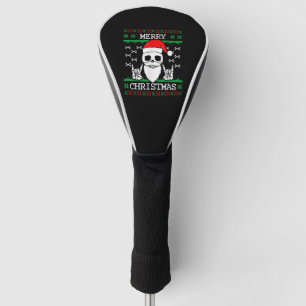 Gothic Christmas Ugly Skull Rock Weihnachtsgeschen Golf Headcover