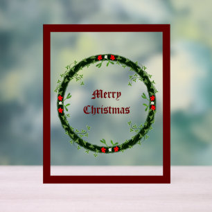 Gothic Christmas Wreath Custom Acrylschild