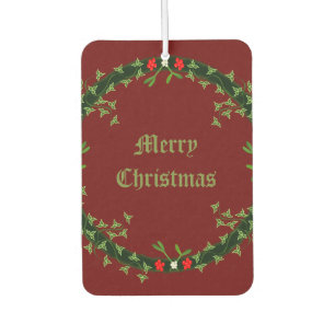 Gothic Christmas Wreath Custom Autolufterfrischer