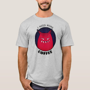 Gothic Coffee Evil Kreatur Halloween-Kaffee T-Shirt