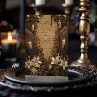 Gothic Coffin Candlelight Halloween Soirée