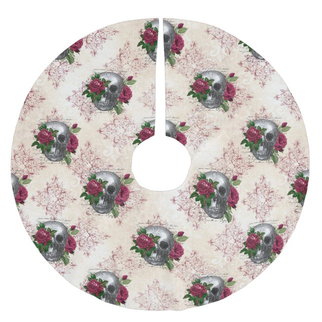 Gothic Countenance Serie Design 16  Polyester Weihnachtsbaumdecke (Vorderseite)