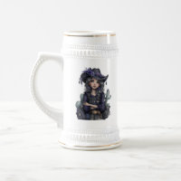 Gothic Cowgirl Blumen Western Art