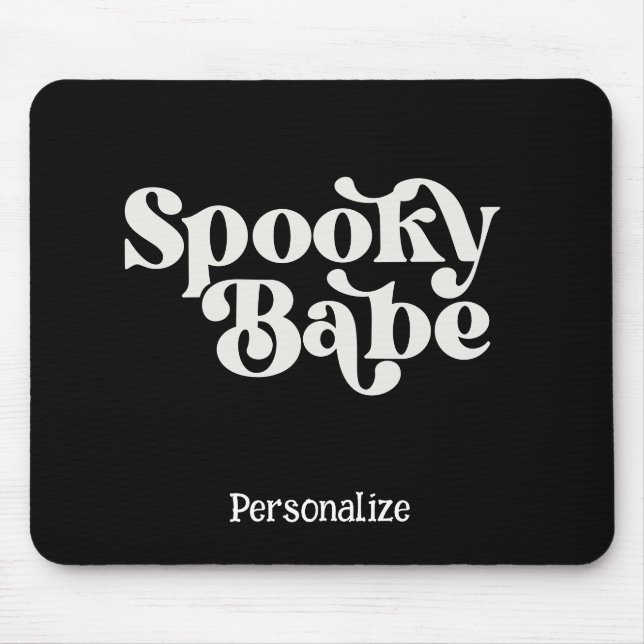 Gothic & Creepy Spooky Babe Personalisierte Comput Mousepad (Vorne)