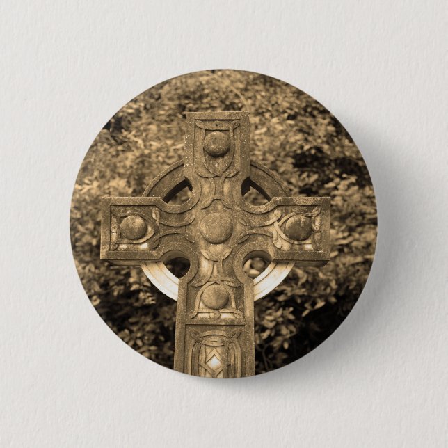 Gothic Cross Button (Vorderseite)