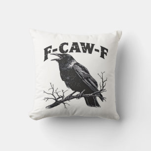 Gothic Crow Humor F-Caw-F Lustig Essential Kissen