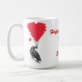 Gothic Crow & Liebe Tasse