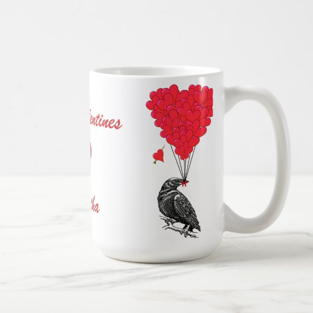 Gothic Crow & Liebe Tasse (Rechts)