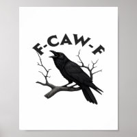 Gothic Crow Lustig F-Caw-F Humor Essential Kreativ