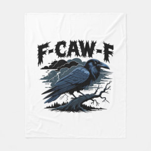 Gothic Crow Lustiger Humor F-Caw-F Essential Minim Fleecedecke