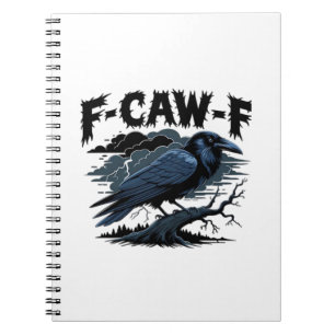 Gothic Crow Lustiger Humor F-Caw-F Essential Minim Notizblock
