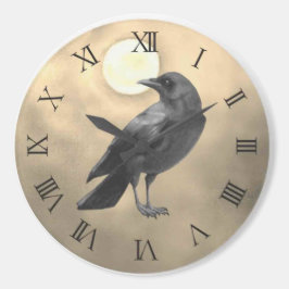 Gothic Crow Runder Aufkleber