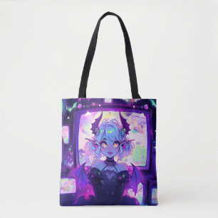 Gothic Cyberpunk Demon Fantasy Anime Girl Tasche
