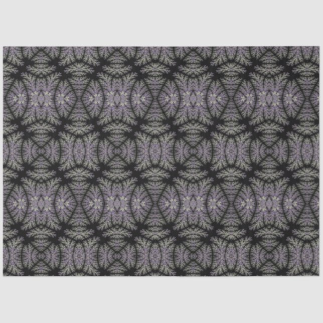 Gothic Damask Lavender Sage Fern Muster Craft Seidenpapier (Vorderseite)