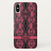 Gothic Damask Pink Lace Muster Modelle