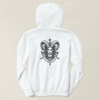 Gothic Dämonische Königinnen-Schädel-Kunst – Dunkl Hoodie