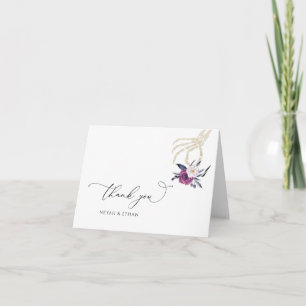Gothic Danke, Dark Wedding Halloween Card N100 Karte
