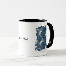 Gothic Dark Art Schädel-Stundenglas-Tasse