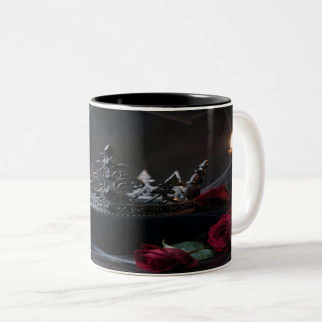Gothic Dark Fantasy Crown Mug (Devant droit)