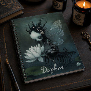 Gothic Dark Fantasy Feen Skelett Benutzername Notizbuch