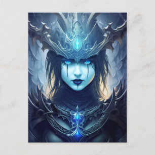 Gothic Dark Fantasy Litch Queen Postkarte
