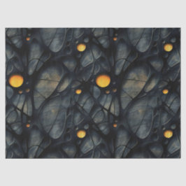 Gothic Dark Gefühl Black and Yellow Seidenpapier
