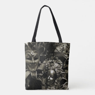 Gothic Dark Masquerade Masken Schwarz und Weiß Tasche