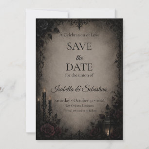Gothic Dark Romance Hochzeit Save The Date