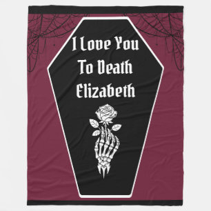 Gothic Dark Romance Ich liebe dich bis in den Tod Fleecedecke
