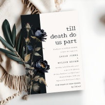 Gothic Dark Watercolor Black Rose Couples Dusche