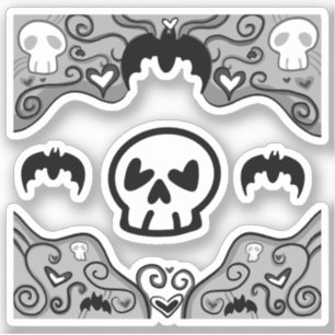 Gothic Decorative Stickers Aufkleber