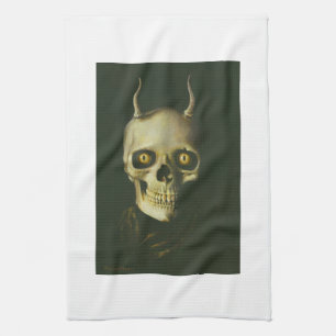 Gothic Devil Skull Kitchen Handtuch