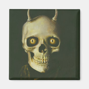 Gothic Devil Skull Magnet