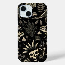 Gothic-Dinosaurier-Skelett-Stichmuster