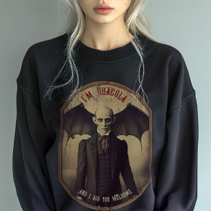 Gothic Dracula Vintage-Foto Makabre Ästhetik Sweatshirt