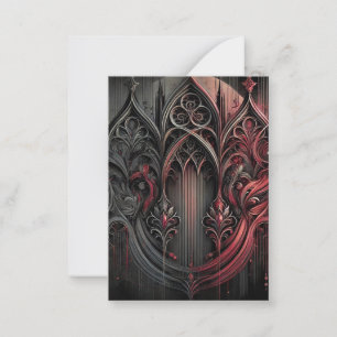 Gothic Elegance Flat Note Card Mitteilungskarte