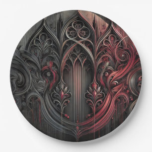Gothic-Eleganz-Papierteller Pappteller