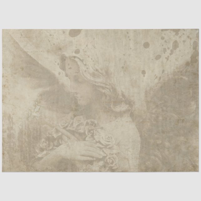 Gothic Engel Serie Design 2 Seidenpapier (Vorderseite)